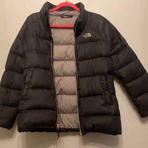 North face black puffer girls size 14-16 L